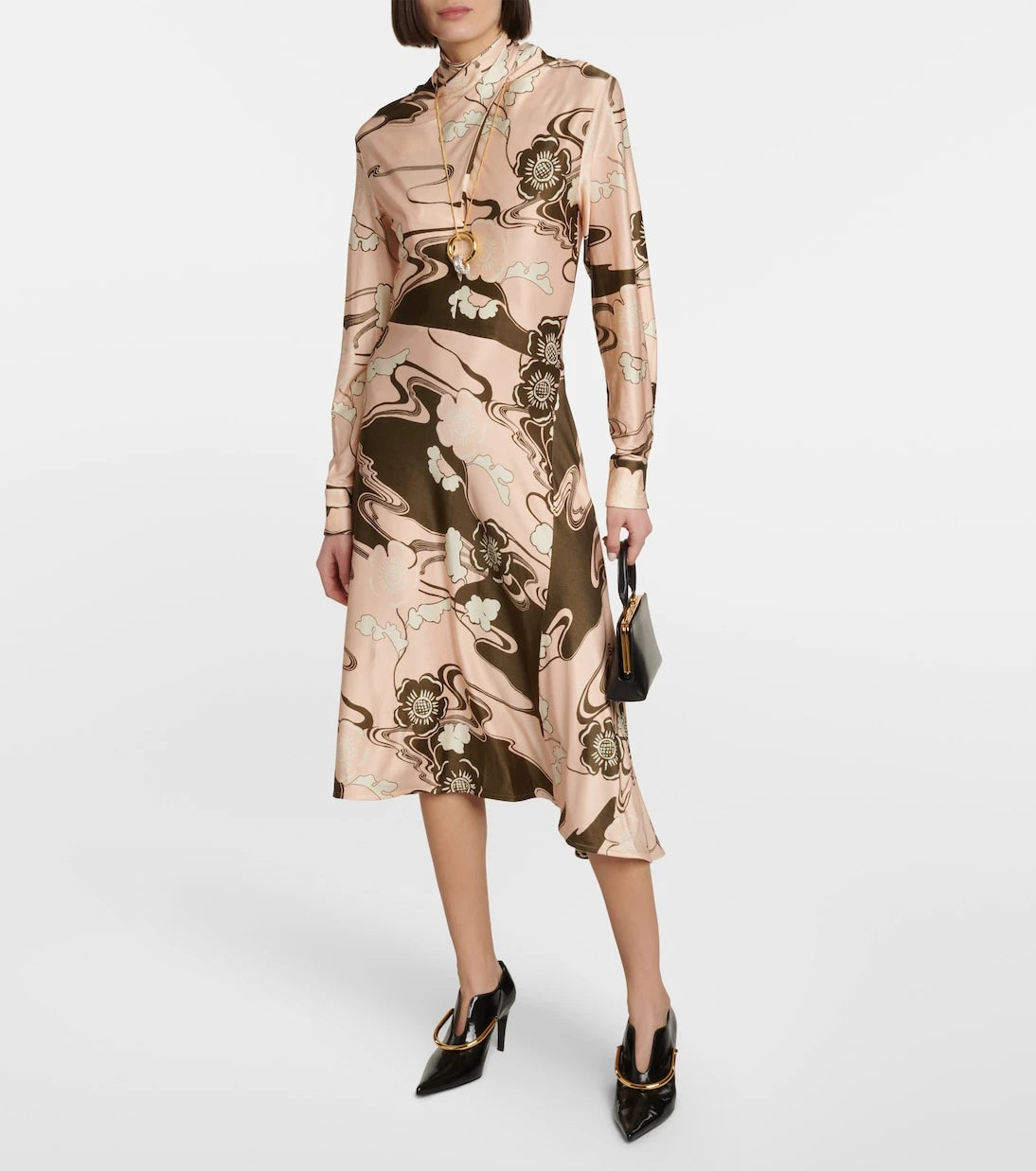 Jil Sander - Printed midi dress