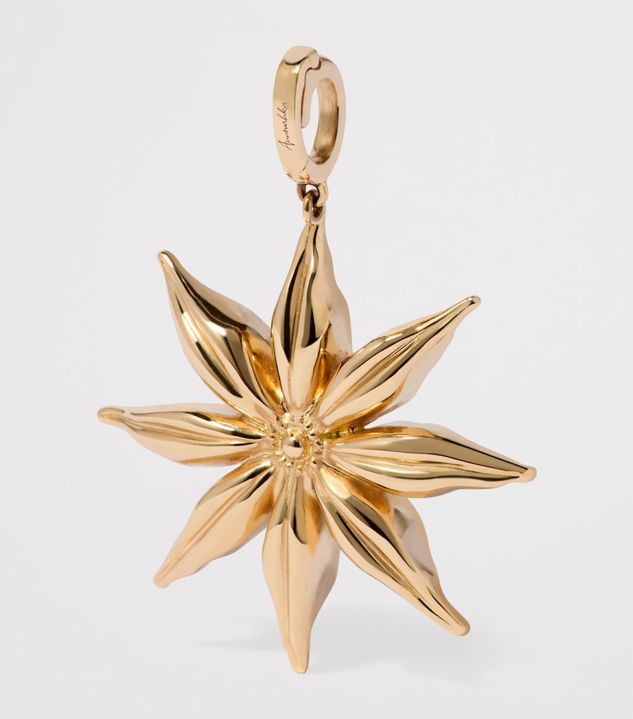 Yellow Gold and Diamond Mythology Star Anise Charm Pendant