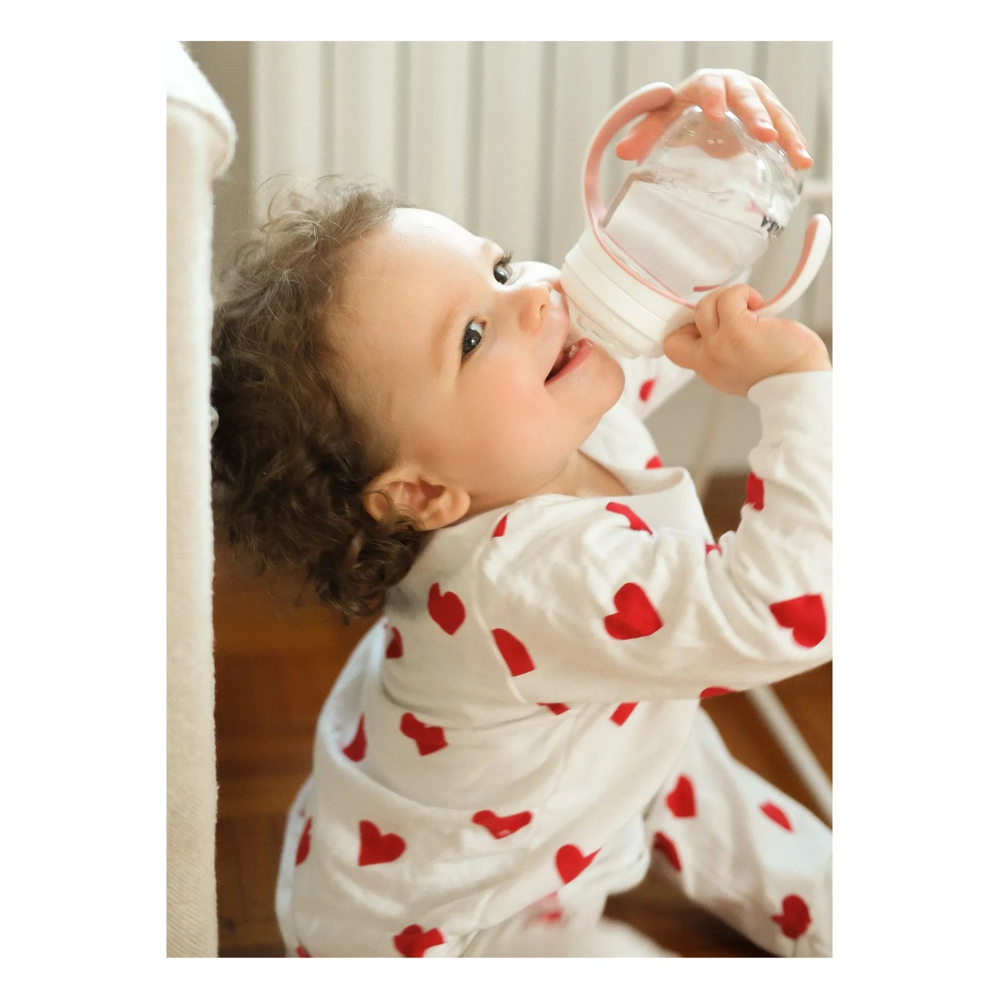 Béaba - 2-in-1 Learning Baby Bottle 240 ml | Dusty Pink