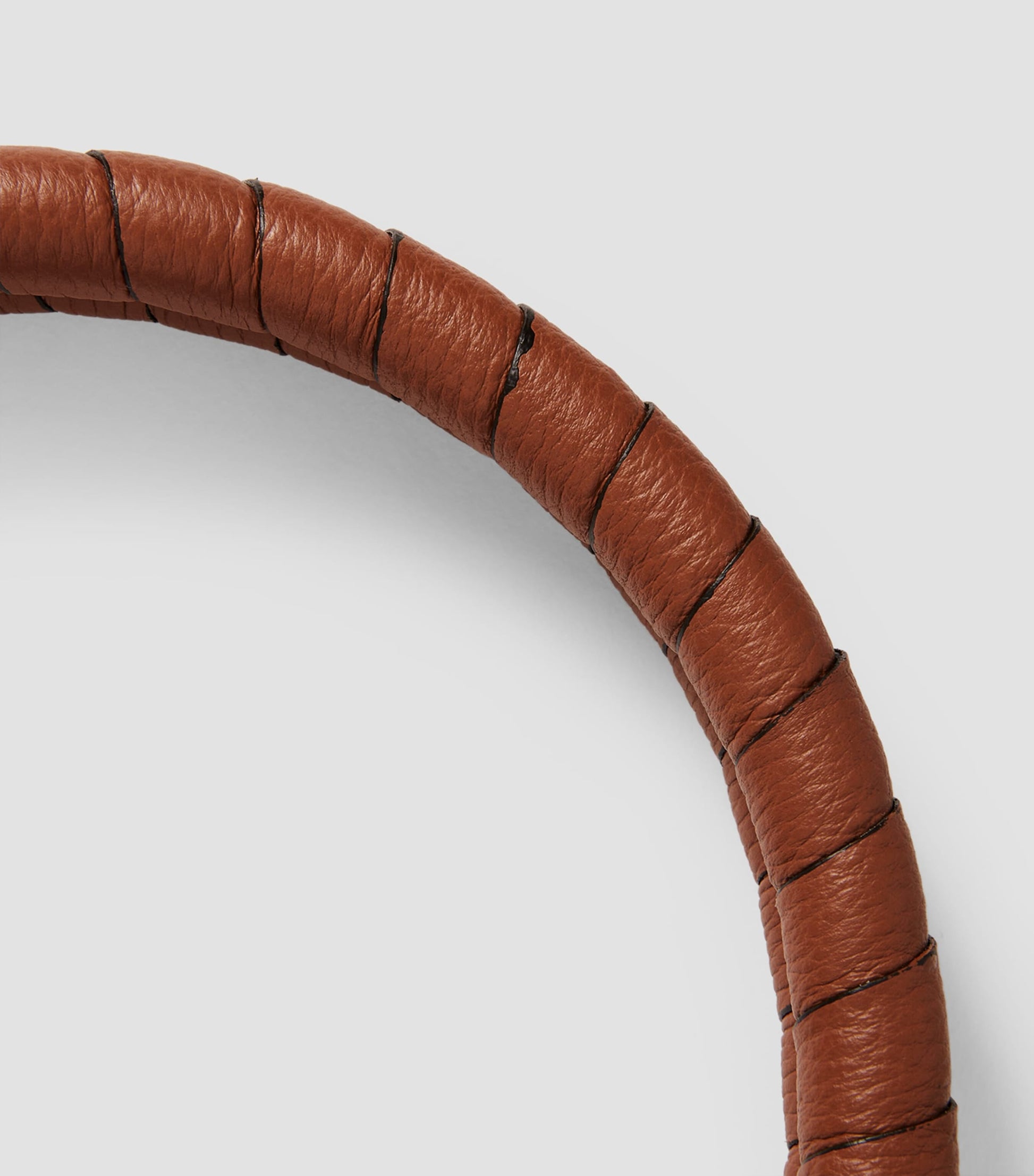 Brown Small Leather Marcie Top-Handle Bag