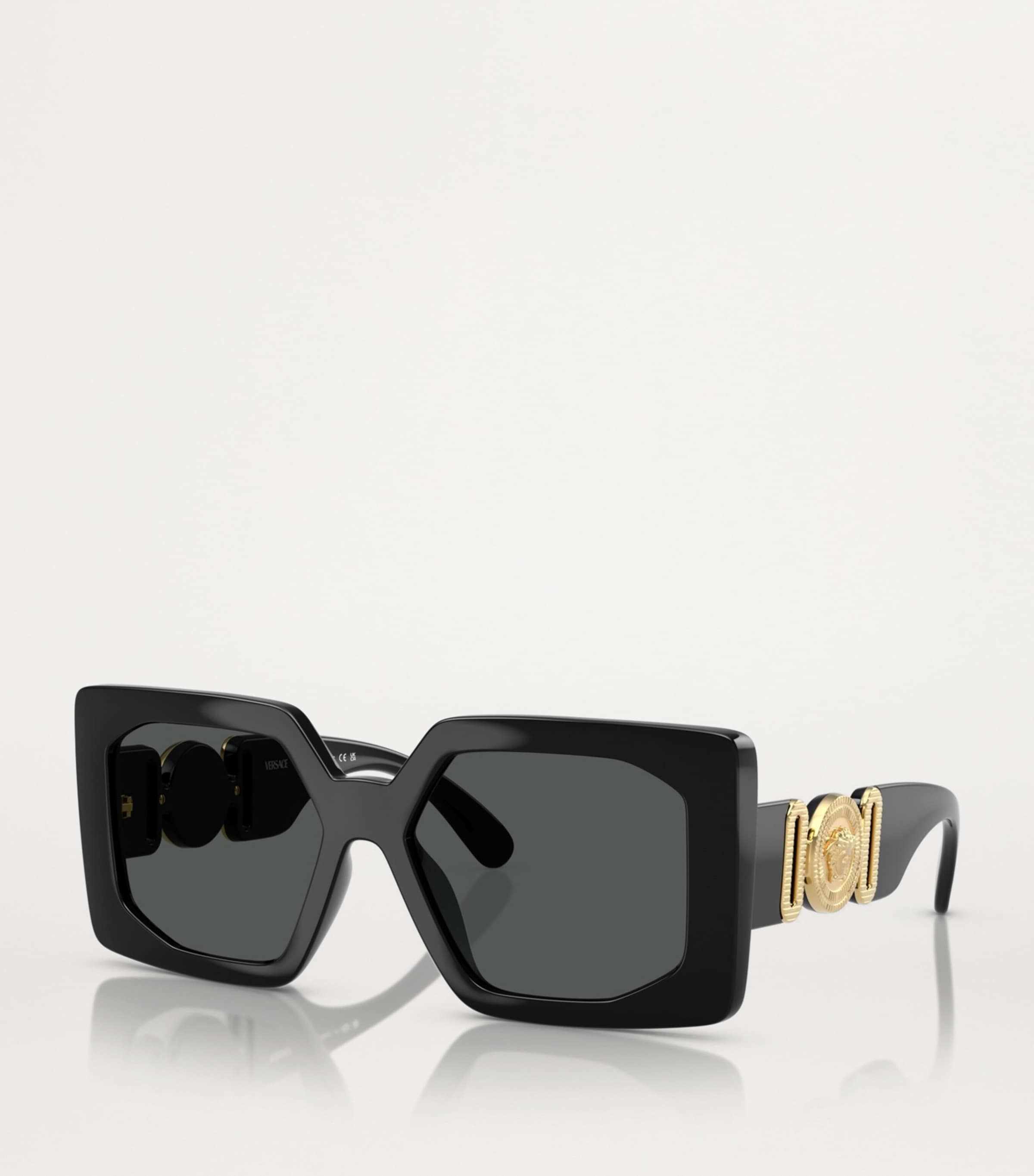 Black Acetate Square Sunglasses