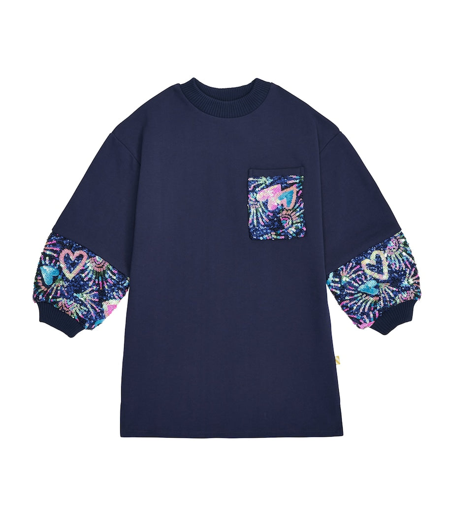 Billieblush Sequin-Embellished Sweatshirt Dress (2-6 Years)
