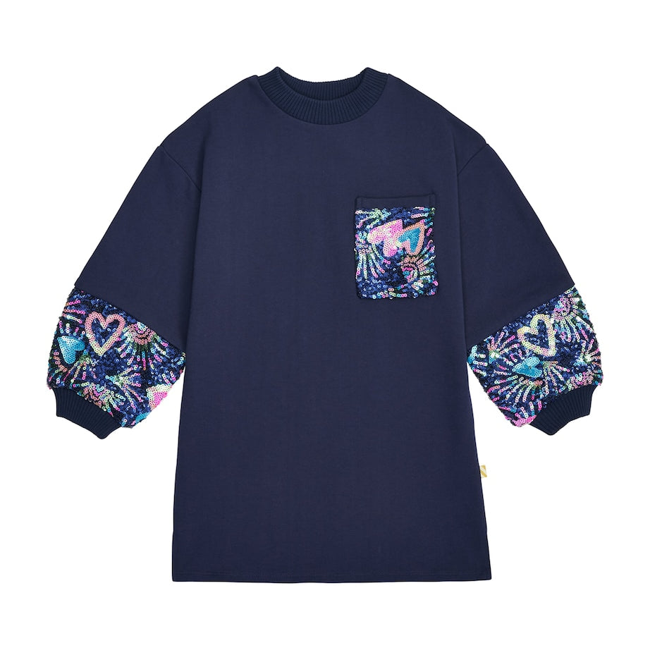 Billieblush Sequin-Embellished Sweatshirt Dress (2-6 Years)