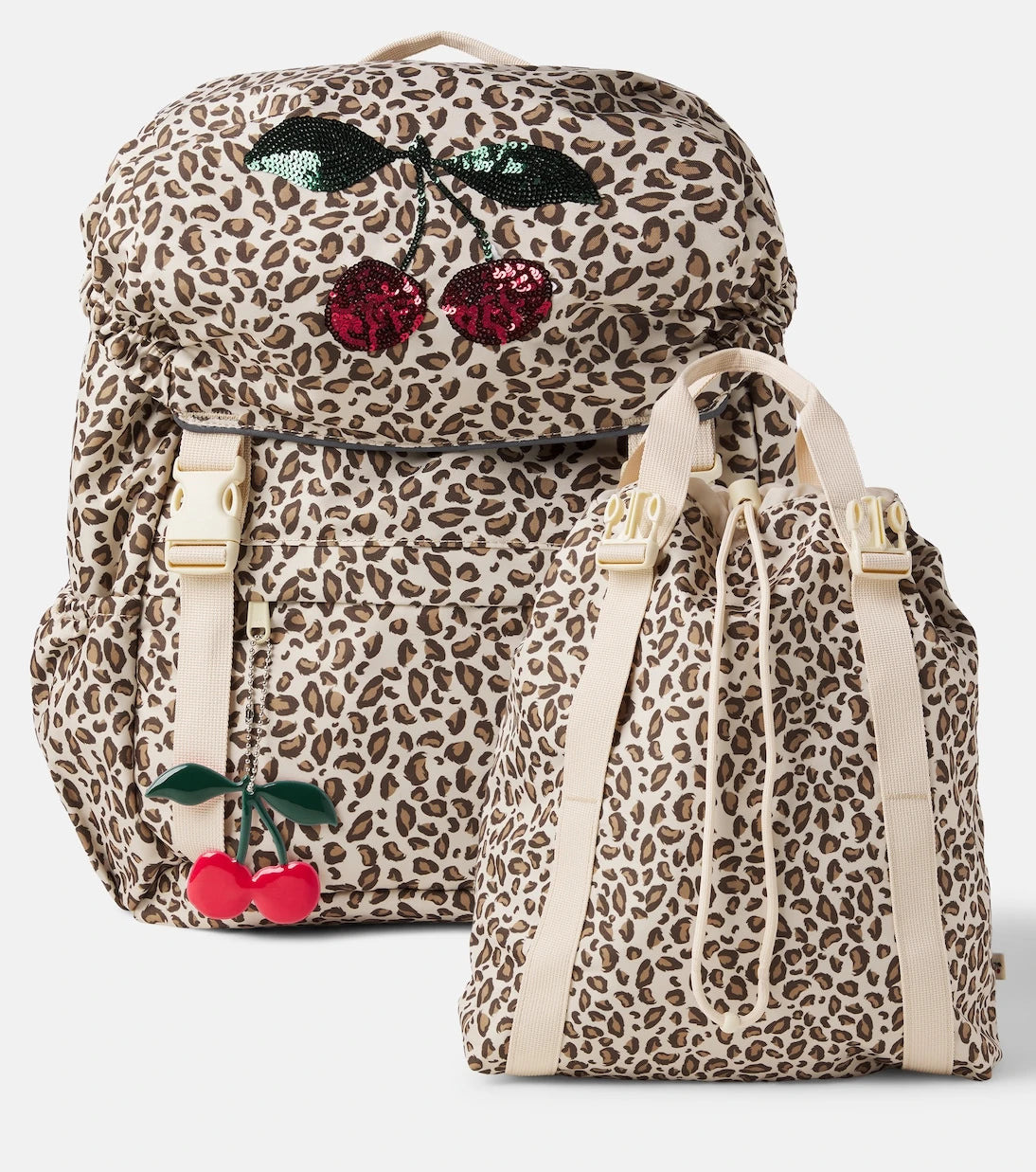 Konges Sløjd - Clover leopard-print sequined backpack