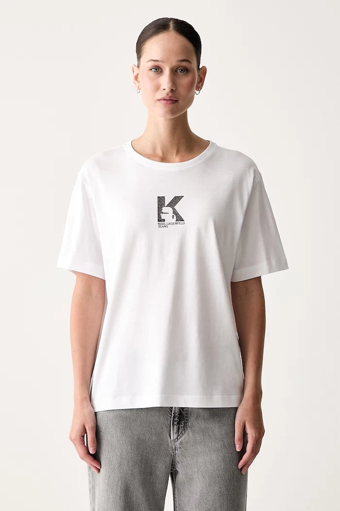 Karl Lagerfeld Jeans kadın modal tişört