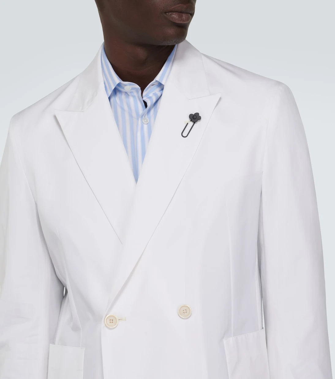 Lardini - Double-breasted cotton blazer