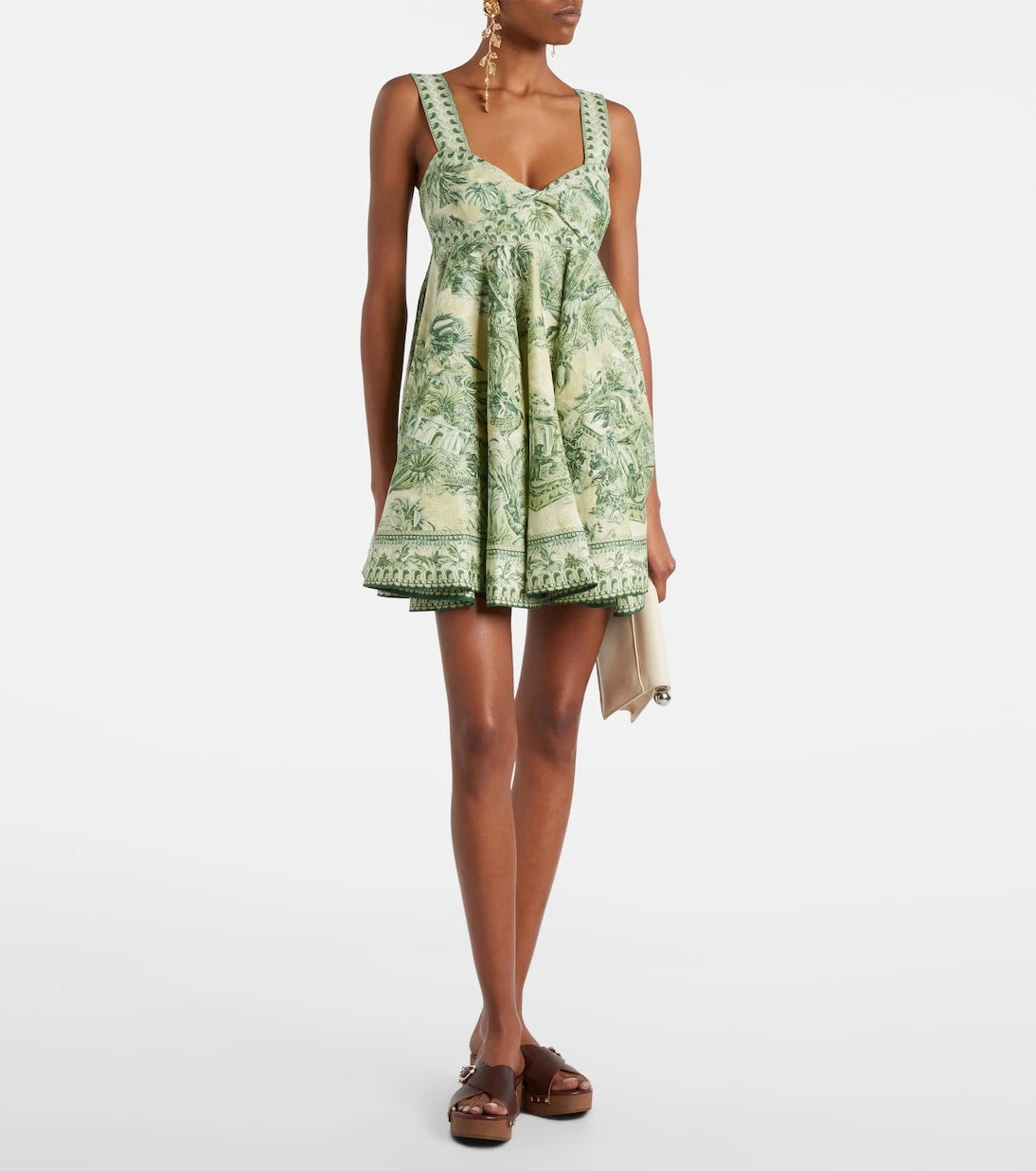 Alémais - Sara printed linen minidress