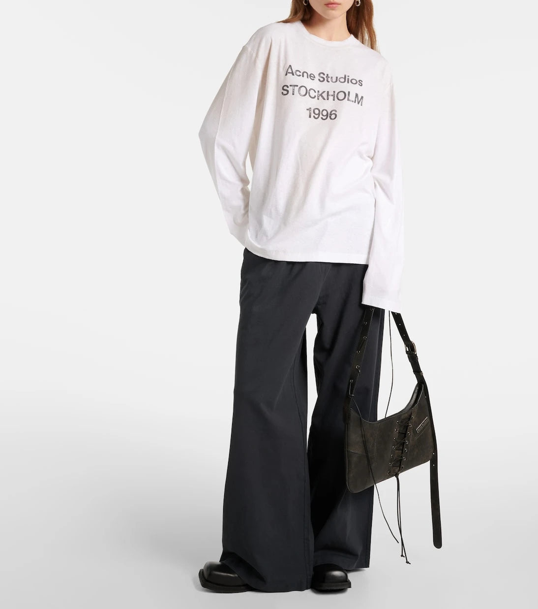 Acne Studios - Logo oversized cotton-blend T-shirt