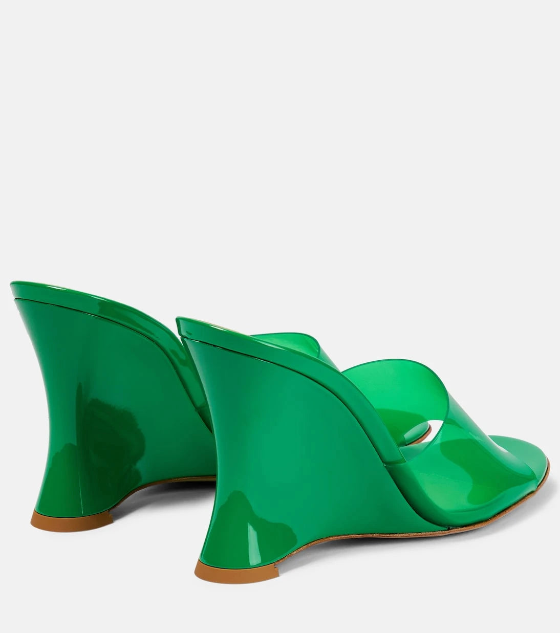 Gianvito Rossi - Vernik PVC dolgu topuk terlik