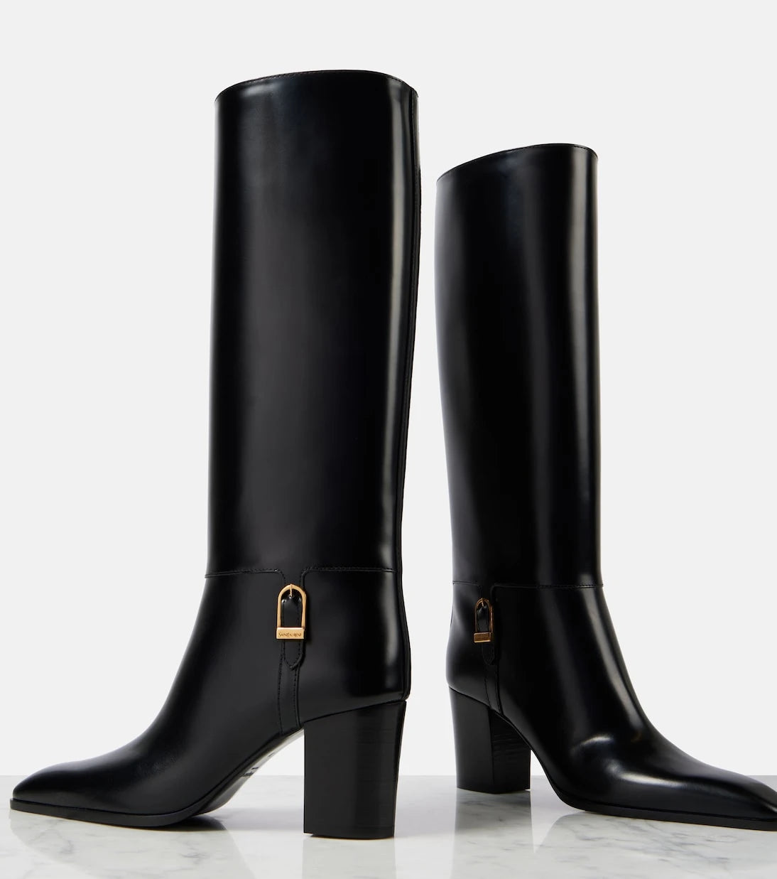 Saint Laurent - Julia leather knee-high boots