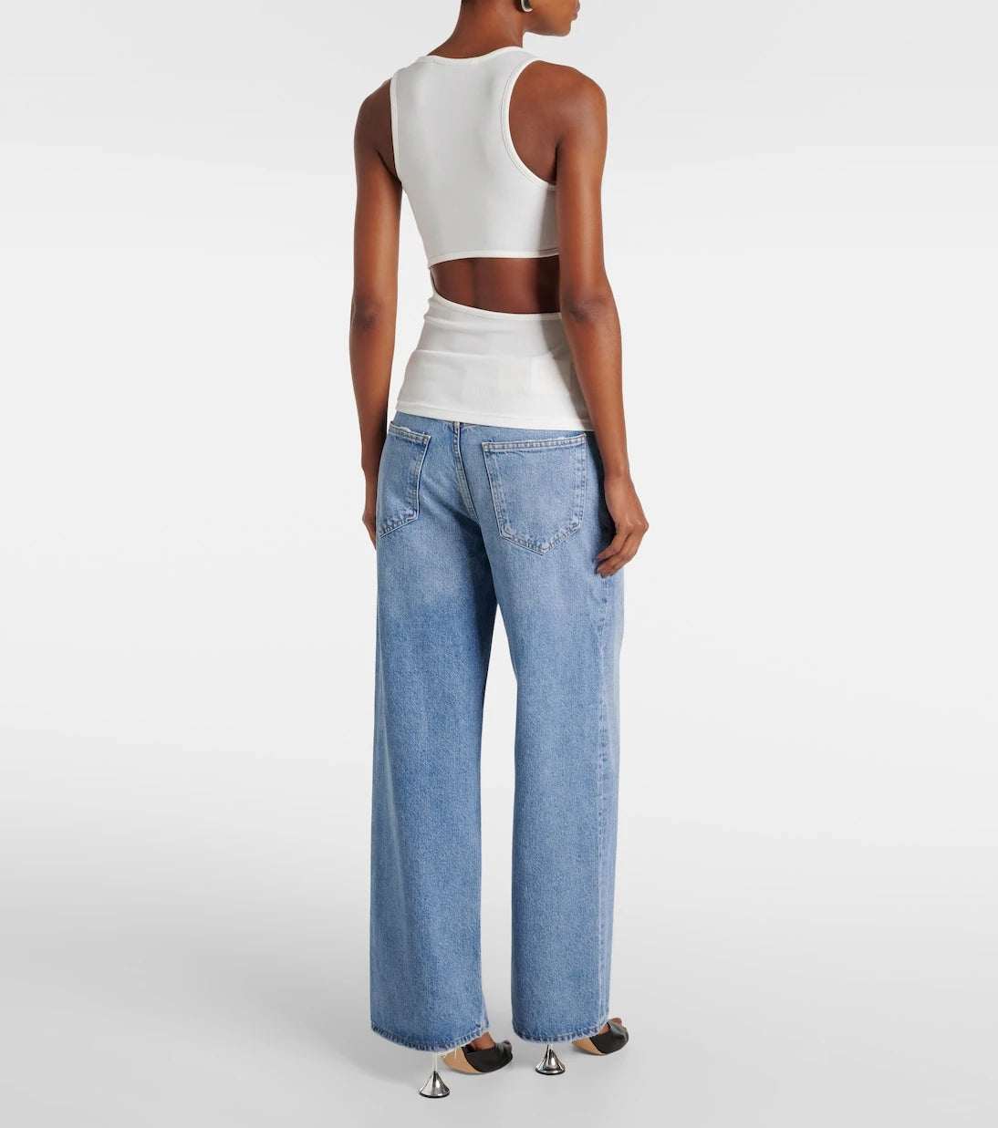 Christopher Esber - Arc Stone ribbed-knit tank top