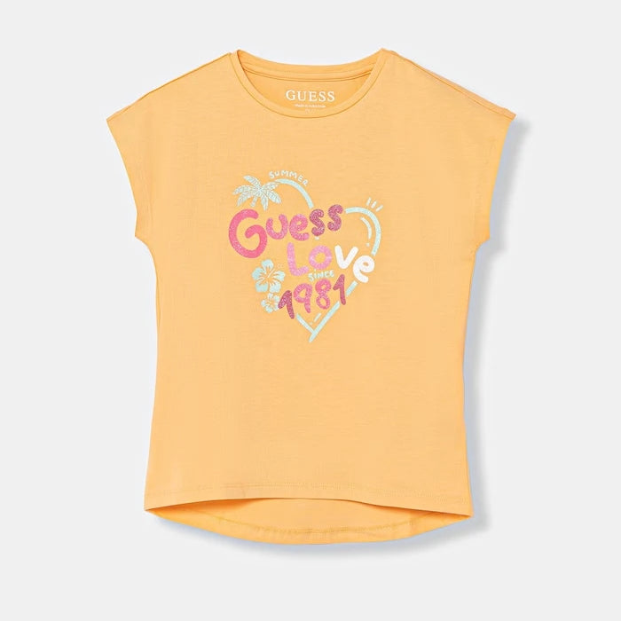 Guess тениска за деца от памук