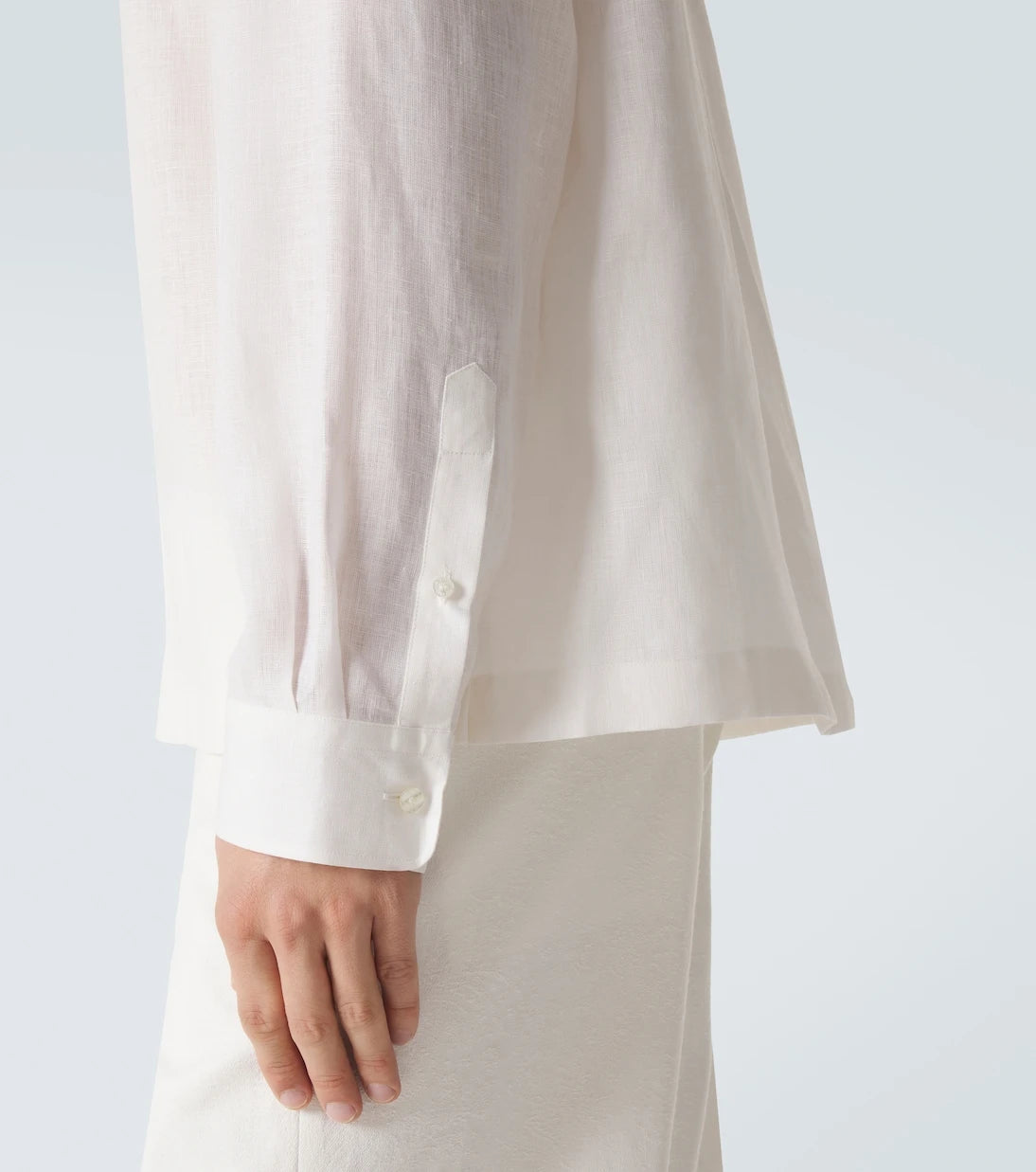 Etro - Paisley embroidered linen shirt