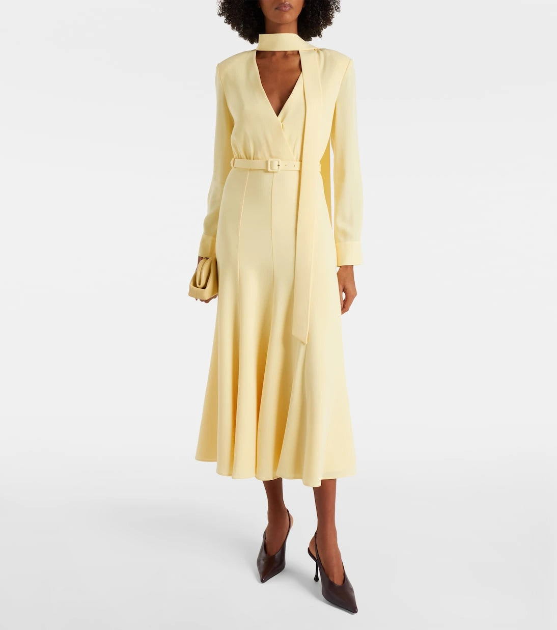 Roland Mouret - Belted cady midi dress