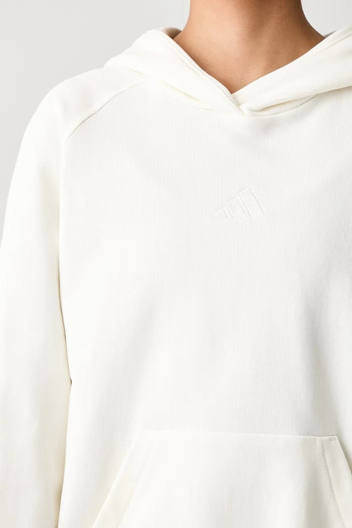 pamuktan kadın adidas kapüşonlu sweatshirt