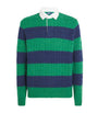 Polo Ralph Lauren Multi Wool-Blend Stripe Cable-Knit Rugby Sweater