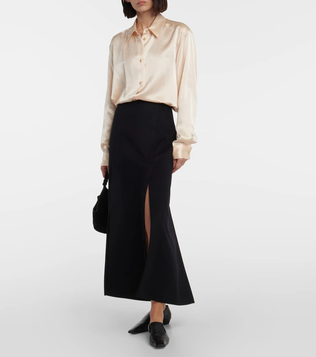 Khaite - Argo silk charmeuse blouse