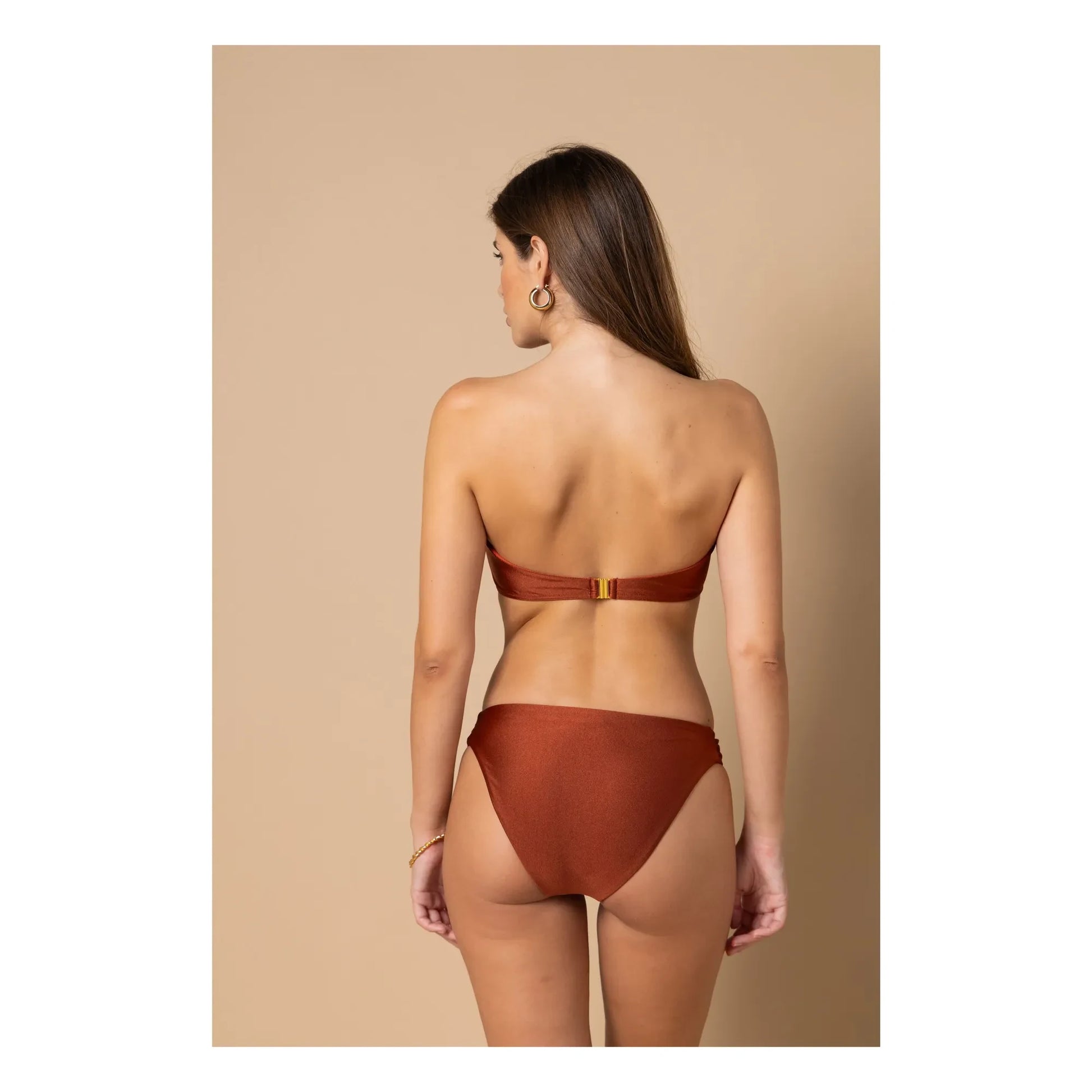 Alma Deia - Lena Low Cut Swimsuit Brief | Terracotta