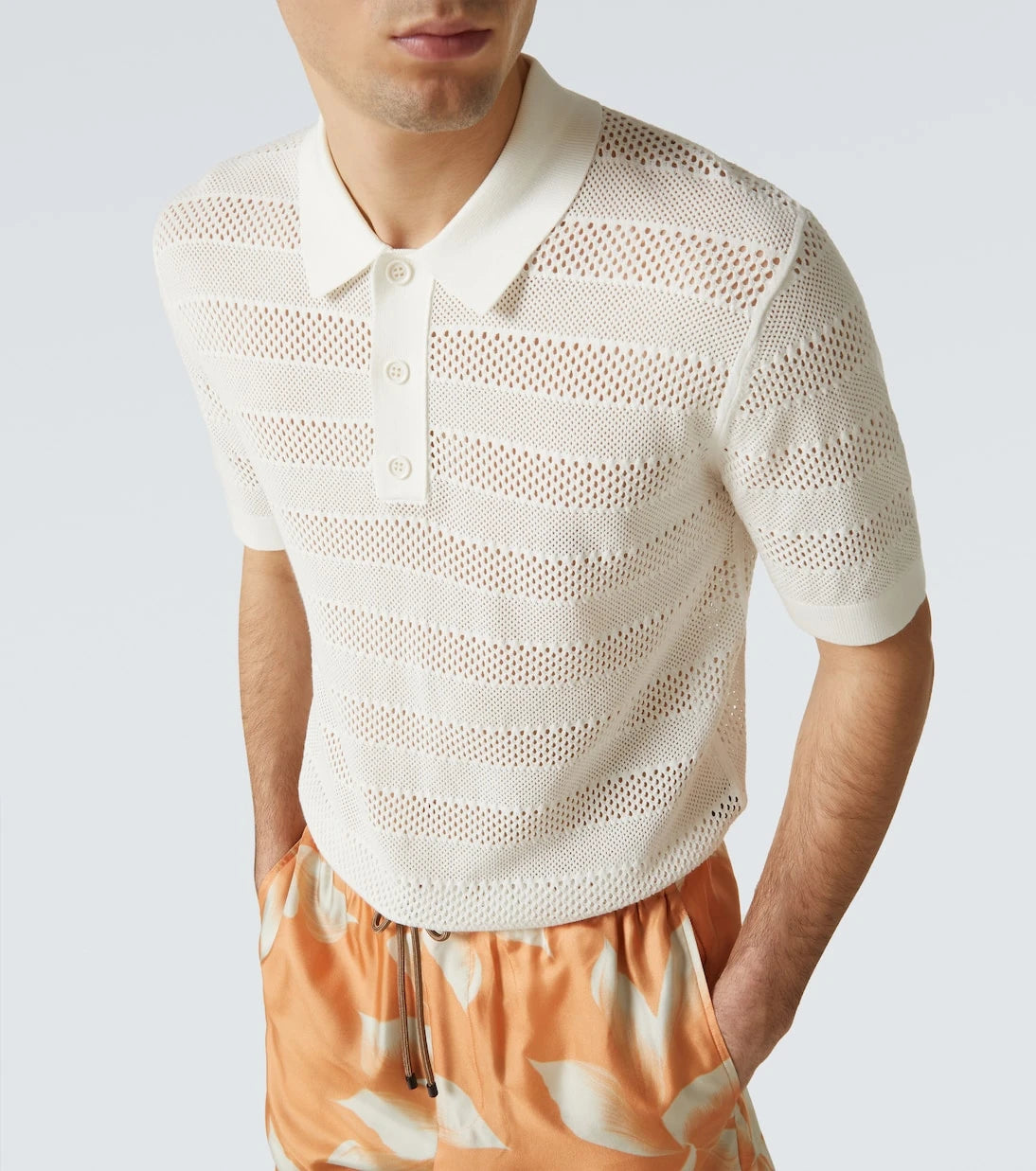 Dries Van Noten - Knitted polo shirt