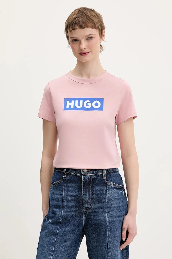 HUGO Blue basic kadın pamuklu Classic Tee_B