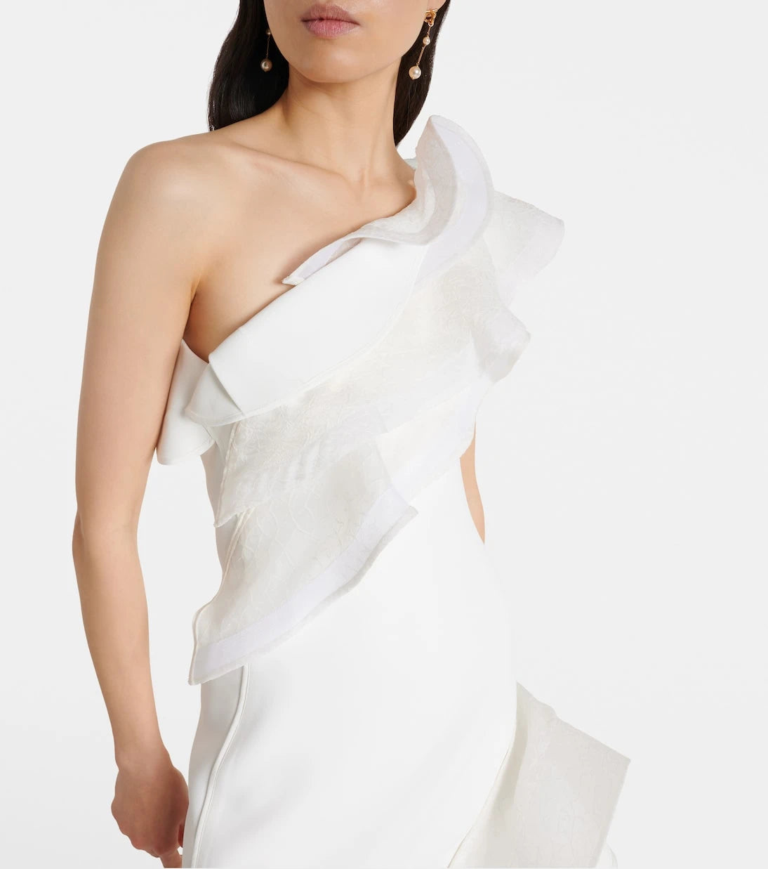 Maticevski - Excitement ruffled one-shoulder gown