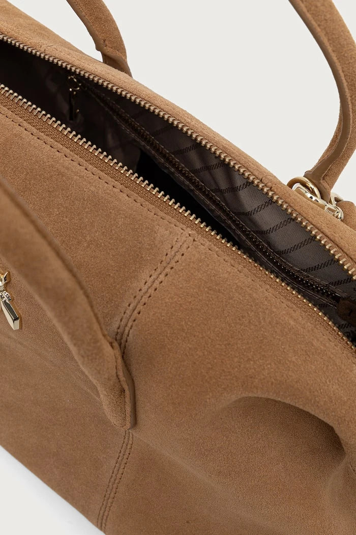 Patrizia Pepe kadın süet crossbody çanta