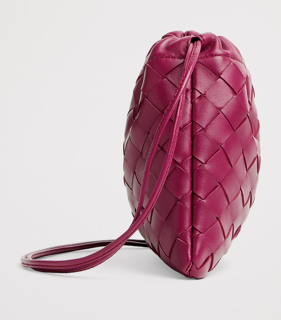 Pink Small Leather Dustbag Clutch Bag