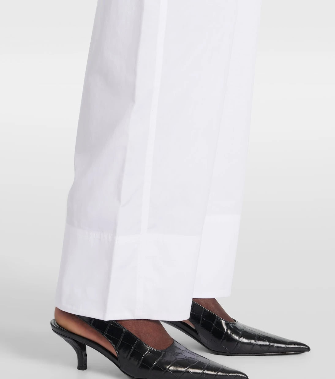 Toteme - Twisted Seam cotton poplin wide-leg pants