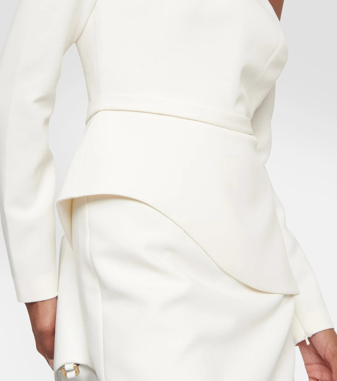 Safiyaa - Bridal asymmetric midi dress