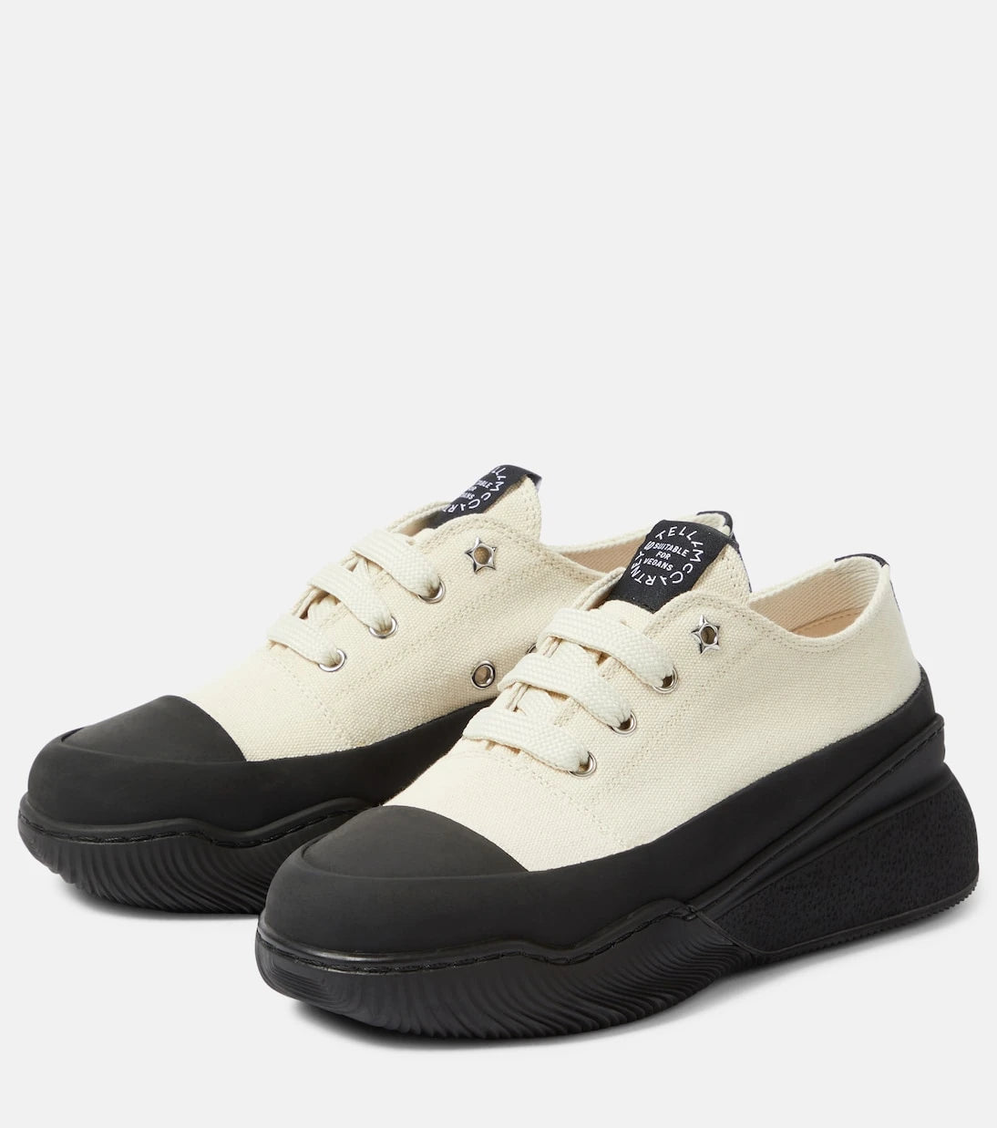 Stella McCartney - Loop canvas platform sneakers
