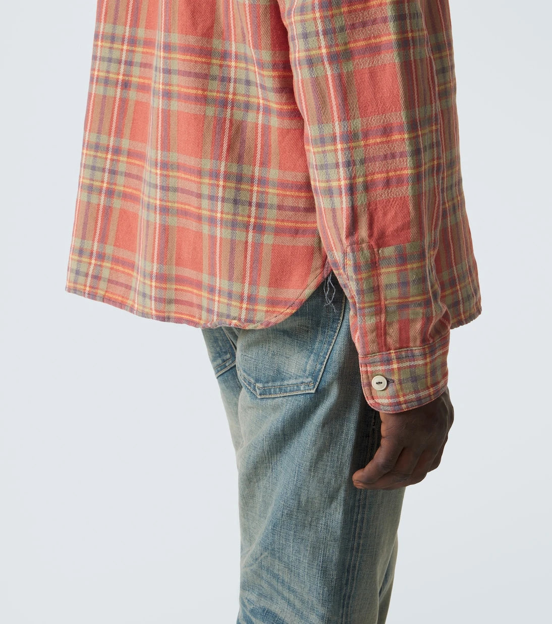 RRL - Cameron plaid cotton twill shirt