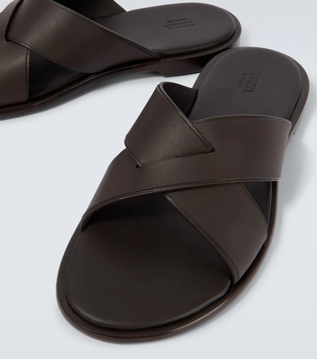 Zegna - صنادل جلدية