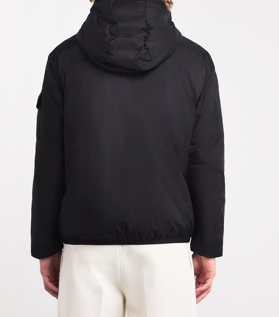 Black Monteynard Hooded Down Jacket