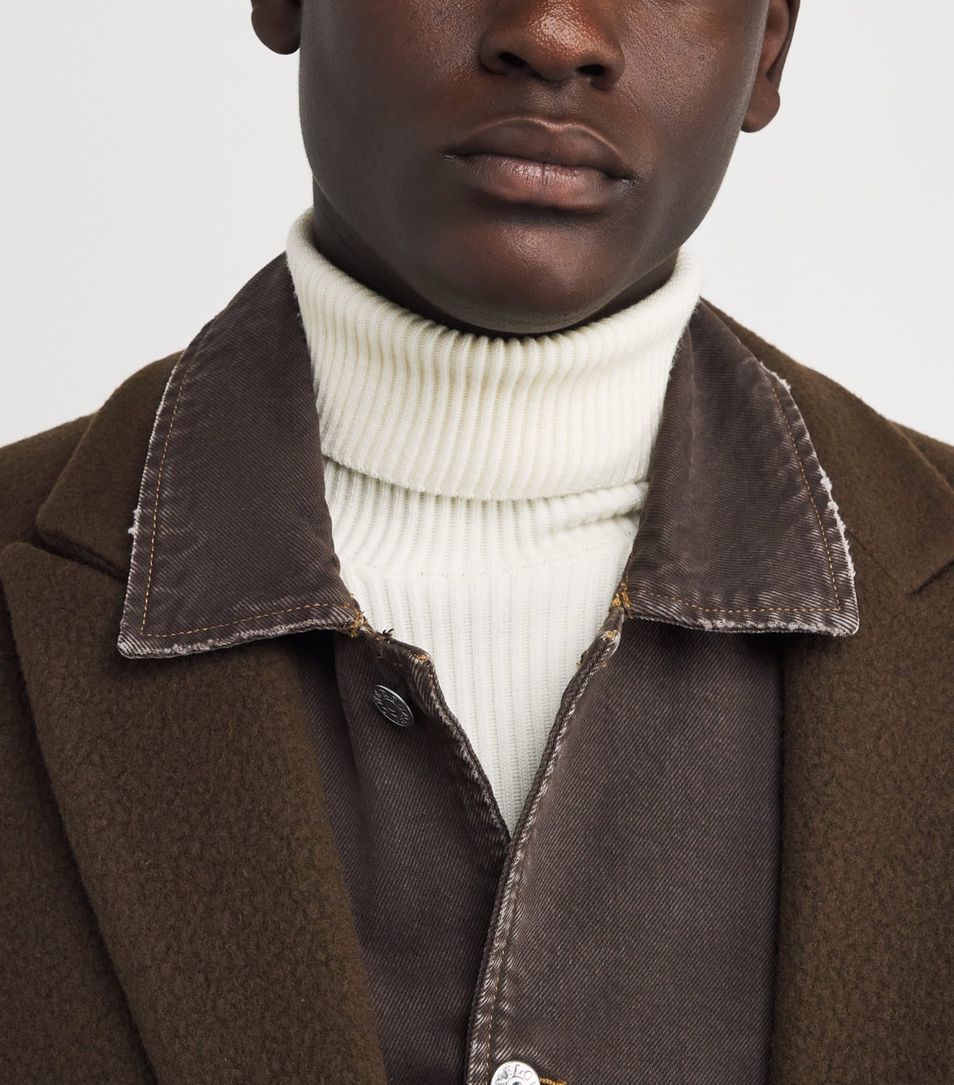 Sunflower Brown Garment-Dyed Worker Denim Jacket