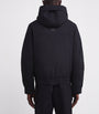 Yves Salomon Navy Down Waterproof Shearling-Lined Short Parka