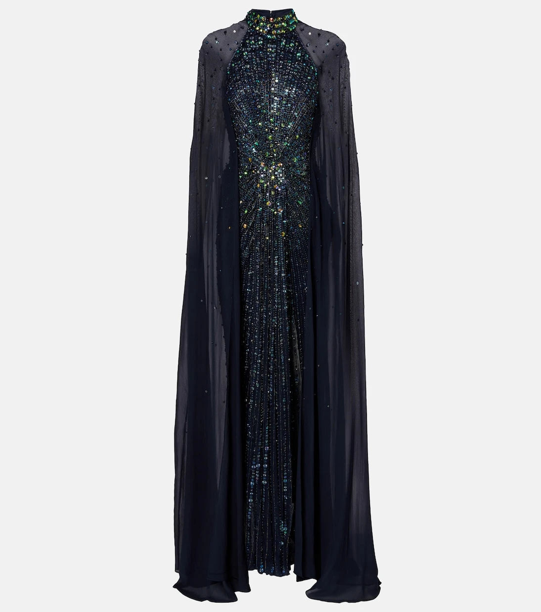 Jenny Packham - Thea caped sequined gown
