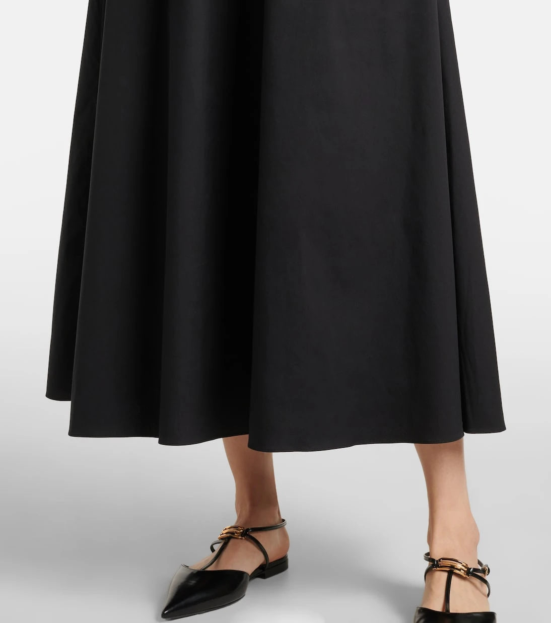 'S Max Mara - فستان كليا ميدي من البوبلين المخلوط بالقطن