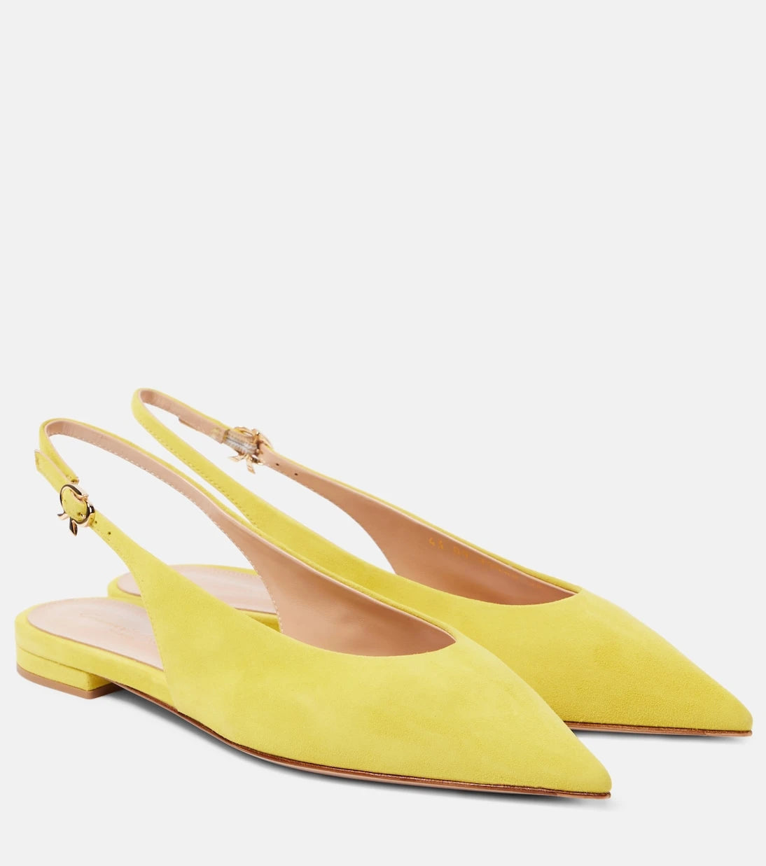 Gianvito Rossi - Suede slingback flats