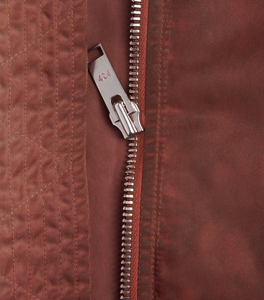 Red Military Bomber Jacket