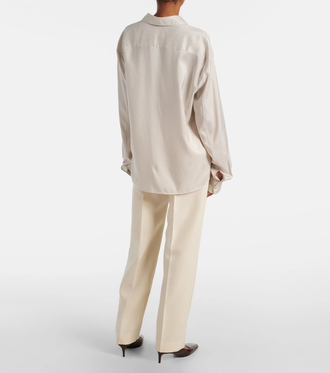 Khaite - Agro striped silk shirt