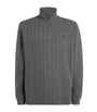 Polo Ralph Lauren Grey Cotton Heringbone Quarter-Zip Sweatshirt