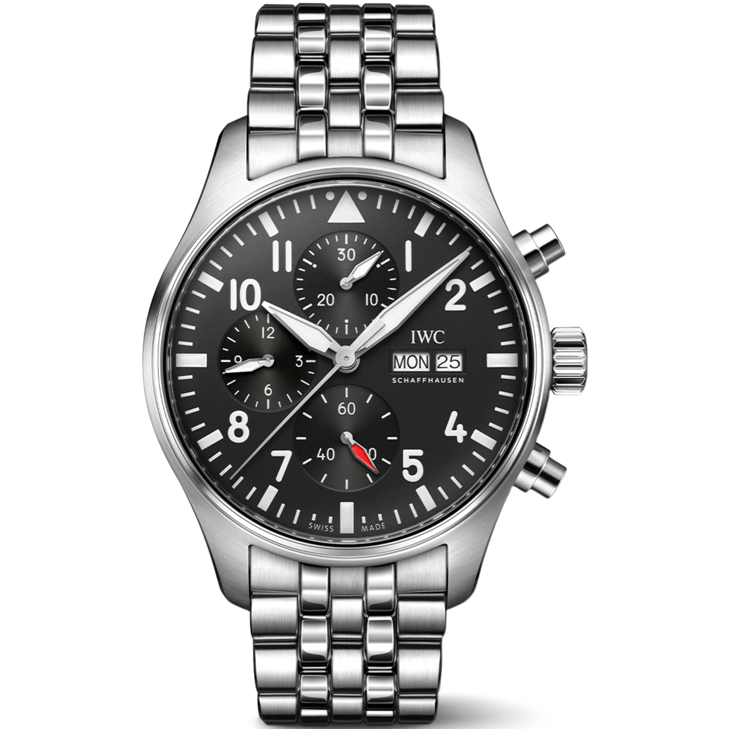 Stainless Steel Pilot's Chronograph Watch 43mm