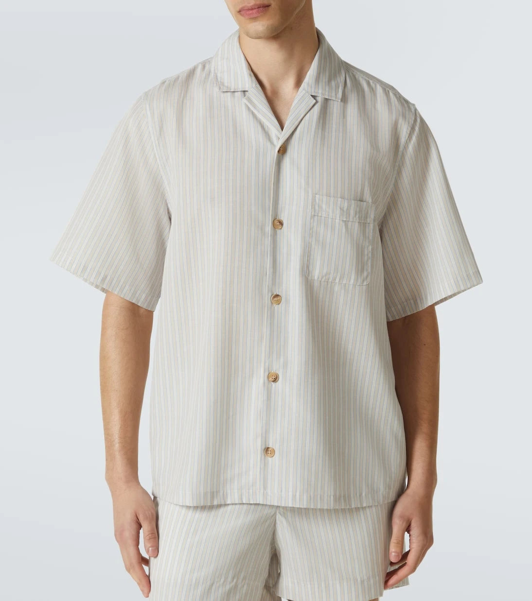 King & Tuckfield - Striped bowling shirt