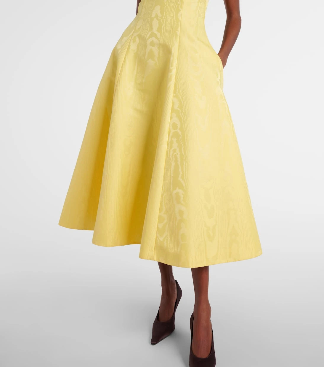 Emilia Wickstead - Mara moiré mikado midi dress