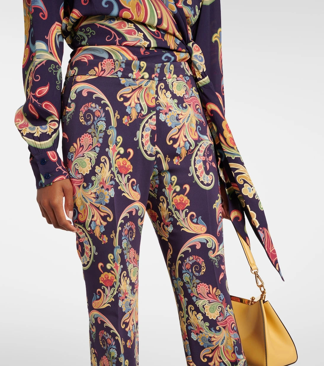 Etro - Paisley high-rise flared pants