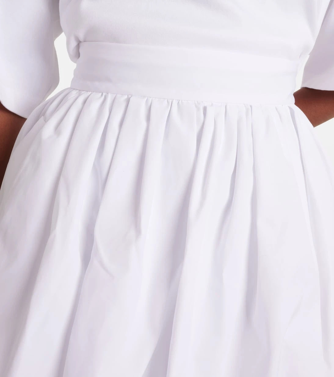 Dolce&Gabbana - High-rise cotton poplin miniskirt