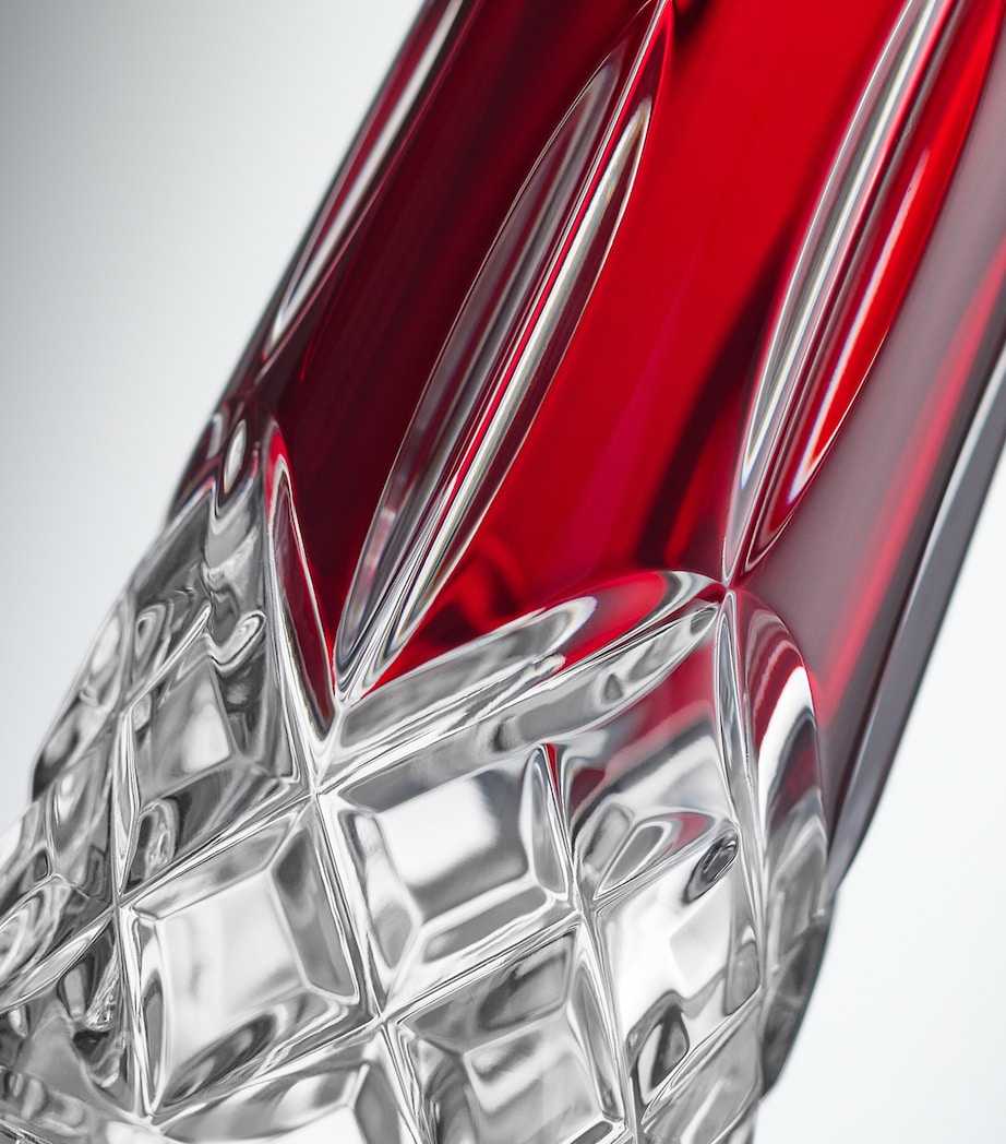 Crystal Lismore Red Bud Vase (18cm)