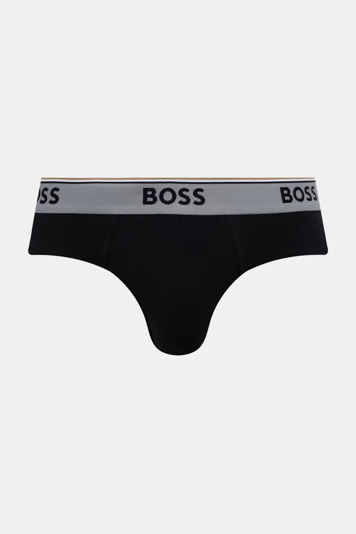 BOSS erkek pamuklu elastan slip brief 3'lü