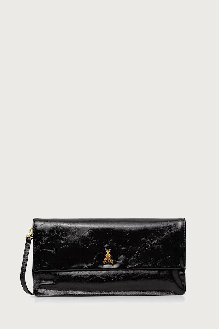 Deri kadın clutch