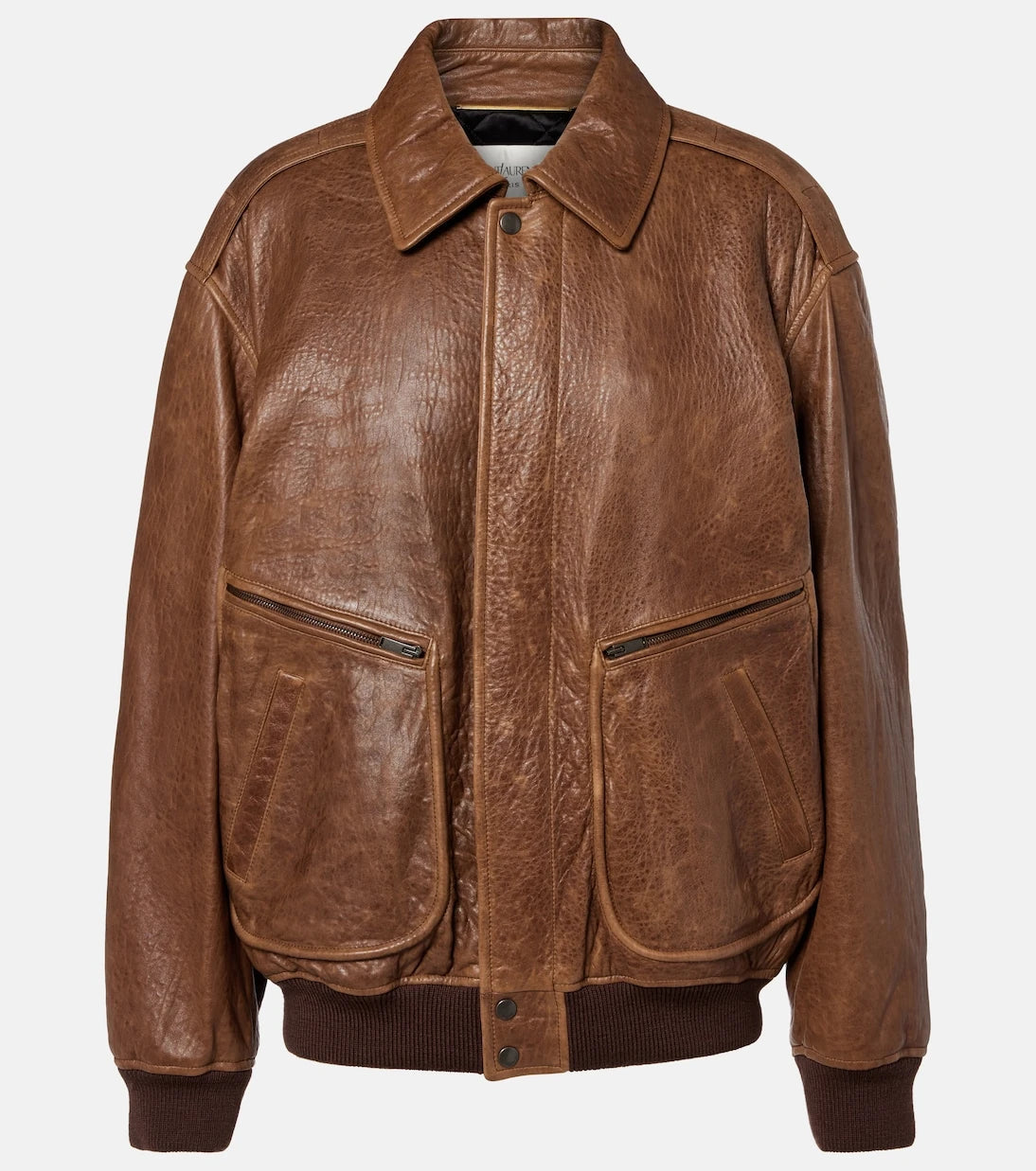Saint Laurent - Padded leather blouson jacket